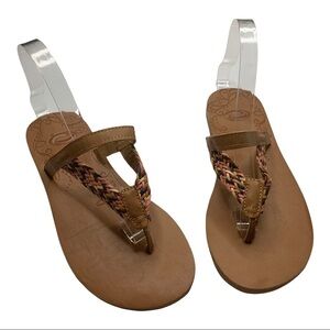 New Multicolor Braided Thong Sandals Size 7 New with Tags